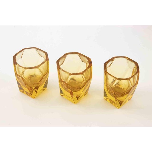 1940s Art Deco Czech Glass Liqueur Set, 1940s For Sale - Image 5 of 6