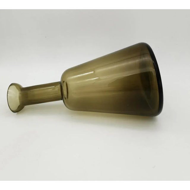 Murano Glass & Fumè Bottle or Vase, 1950s For Sale - Image 4 of 8