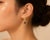 Traditional Late 20th Century 14K Yellow Gold Diamond Sapphire Tear Drop Pear Dangle Earrings, Pair For Sale - Image 3 of 3