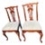1990s 2 Pennsylvania House Cherry Dining Room Side Chairs Chippendale Sheild Back For Sale