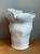 Vintage Biomorphic Sculptural White Ceramic Vase For Sale - Image 9 of 14
