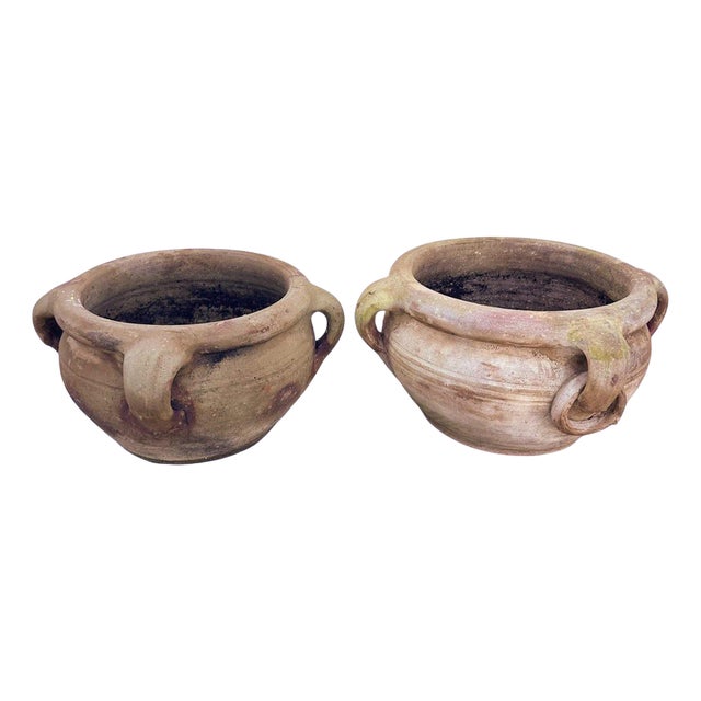 Rustic Terracotta Vases, Set of 2 For Sale