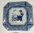 Antique Japanese Octagonal Blue and White Porcelain Plate With Butterly and Floral Design For Sale - Image 18 of 18