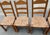 Brown French Country Ladder Back Rush Seat Chairs - Set of 6 For Sale - Image 8 of 9