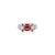 Boho Chic Panther Animal Statement Unisex Silver Ring With Chunky Zircon- Size 8 For Sale - Image 3 of 11