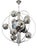 Mid-Century Modern Italian Space Age Chrome Chandelier from Reggiani, 1960 For Sale