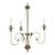 Vintage Curvilinear Painted Metal Chandelier For Sale