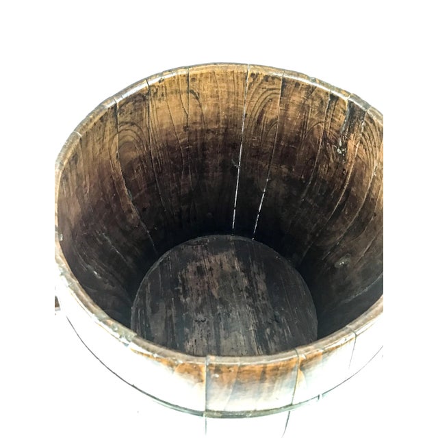 Antique Chinese Wood Rice Container Planter For Sale - Image 11 of 13