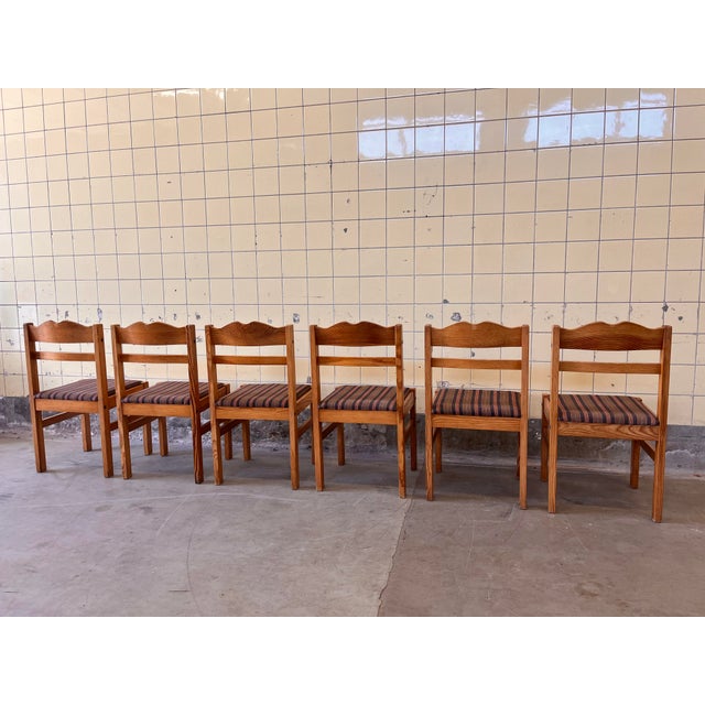 Scandinavian Dining Chairs in Pine, 1960s, Set of 6 For Sale - Image 4 of 6