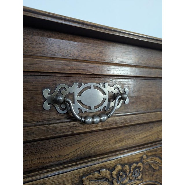 Neo-Rustic Louis XV Style Oak Sideboard For Sale - Image 6 of 9