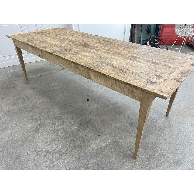 Large Vintage Pine Table, 1940s For Sale - Image 4 of 9