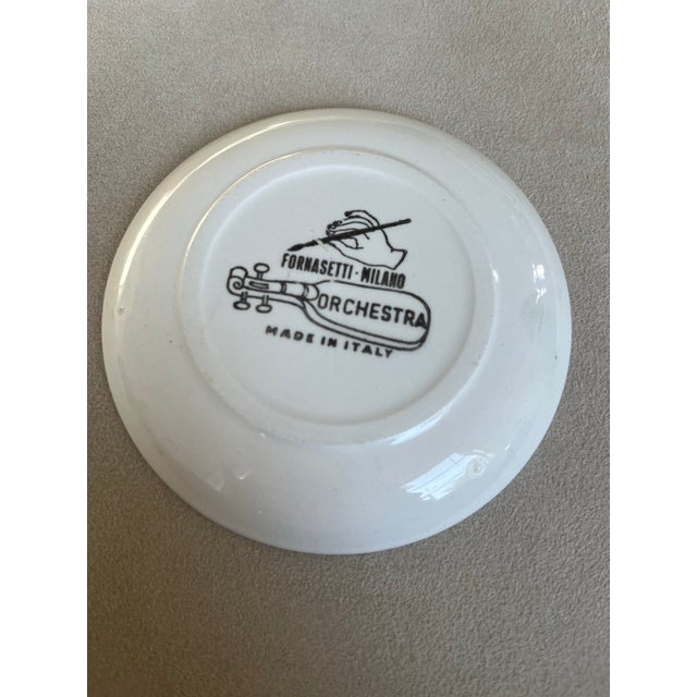 Piero Fornasetti 1960s Fornasetti Vintage Orchestra Coasters - Set of 4 For Sale - Image 4 of 9