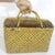 Mid 20th Century Vintage Split Bamboo Basket With Handles For Sale - Image 6 of 11