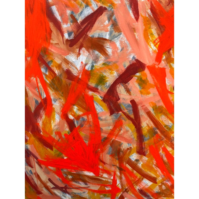 Design Plus Gallery presents the Circa 2009 "Brad" Abstract Acrylic on Canvas by artist David Wong. This expressive...