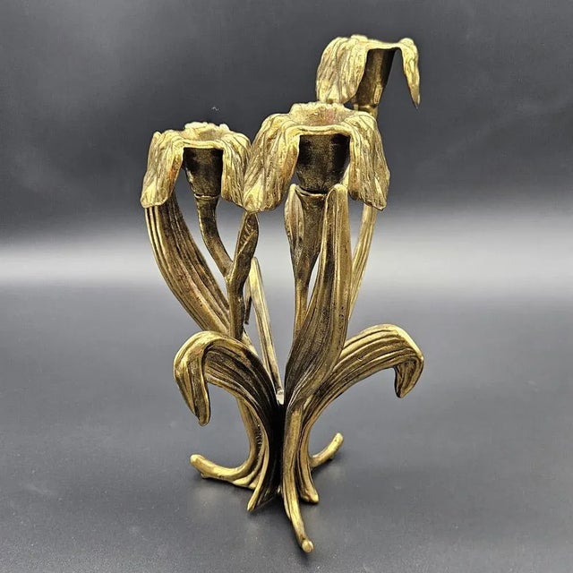 Brutalist Brass Candlestick by Antonella Saviato, 1960s, in Very Good conditions. Designed 1960 to 1969 I have official...
