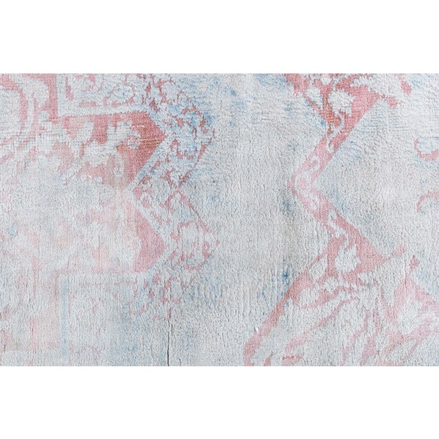 Doris Leslie Blau Antique Agra Indian Geometric Gray Cotton Carpet - c. 1920 For Sale In New York - Image 6 of 9
