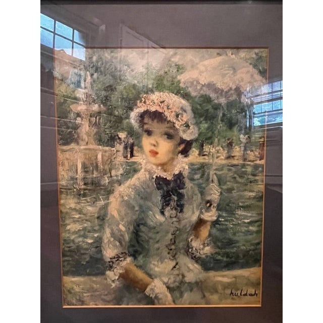 Mid 20th Century "In Central Park"print by Cherry Jeffe Huldah For Sale - Image 4 of 8
