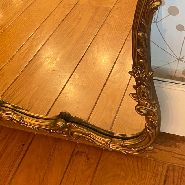 Rococo Gold French Crown Mirror For Sale - Image 17 of 17