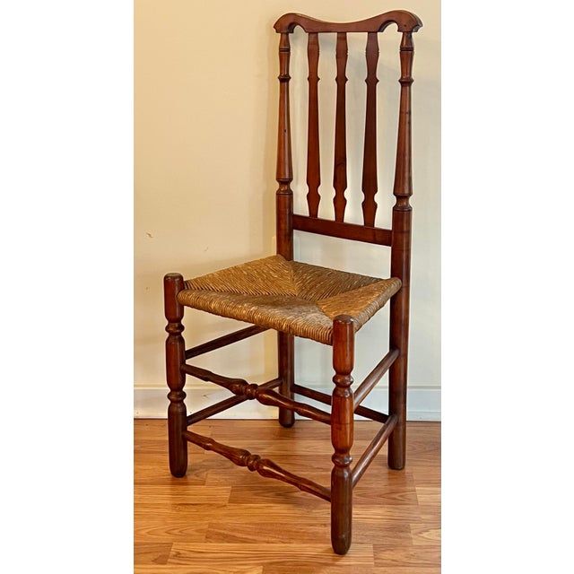 American Antique William & Mary Bannister Back Side Chair For Sale - Image 3 of 10