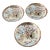 Late 19th Century Japanese Kutani Small Decorative Plates With Gold Gilt Detail-Set of 3 For Sale