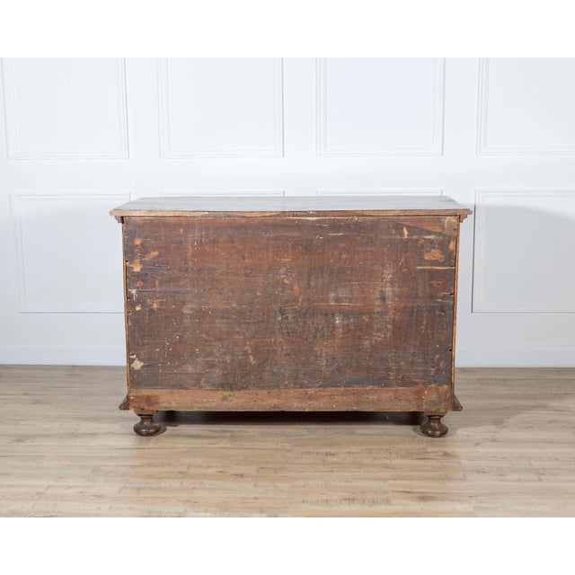 Antique Walnut Shapeless Chest Of Drawers Italy 17th Century For Sale In Atlanta - Image 6 of 8