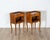 Mid-20th Century Pair of Louis XV Style Cherry Bedside Tables with Drawer and Niche For Sale - Image 12 of 14
