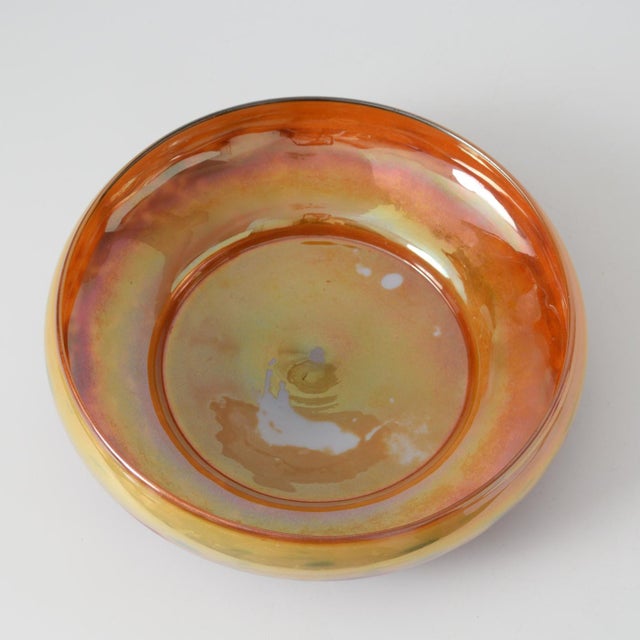 Orange Iridized Millefiori Glass Bowl from Wilhelm Kralik Sohn, 1920s For Sale - Image 8 of 11
