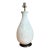 Vintage Mid-Century Modern White Ceramic Table Lamp For Sale