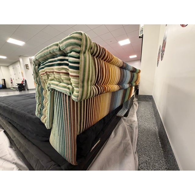 1970s Authentic Roche Bobois Mah Jong Modular Sectional Sofa – Missoni Home & Velvet Edition (5 Seats) For Sale - Image 11 of 18