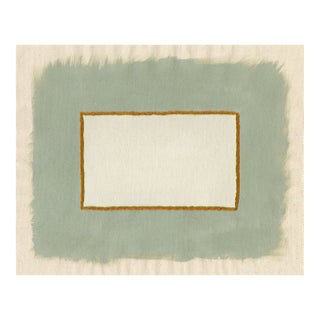 Minimalist Neutral Sage Green Art Print, Emily Keating Snyder, 30 X 38 In. Unframed Print For Sale