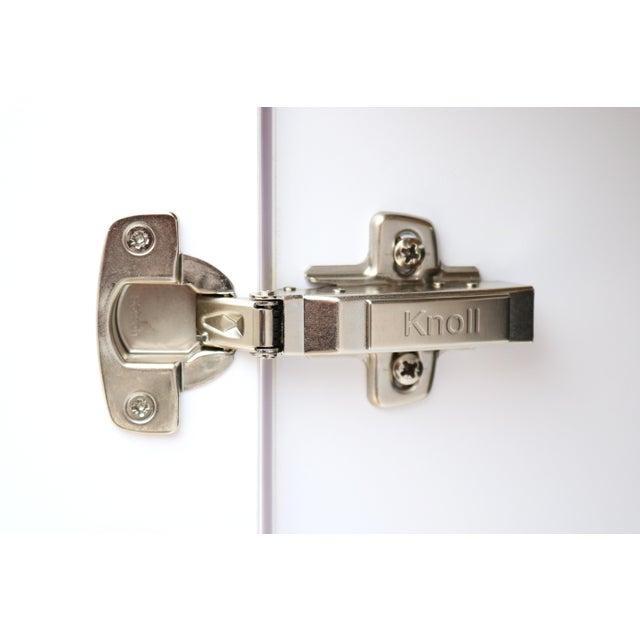 Modern Minimalist Knoll Reff Profiles Classic Credenza Sideboard in Bright White For Sale - Image 16 of 18