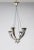Early 20th Century Silver Plated Solid Bronze 4-Light Horn Chandelier For Sale - Image 11 of 11