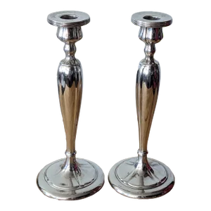 1940s W B Manufacturing Co. #2220 Traditional Candlesticks- a Pair