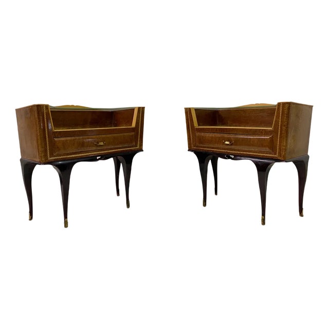 Italian Bedside Tables, 1960s, Set of 2 For Sale