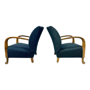 Pair of 1940’s Danish Lounge Chairs