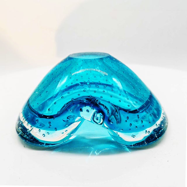 Blue Shell Ashtray in Murano Glass, Italy, 1960s For Sale - Image 8 of 10