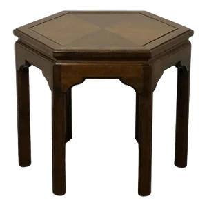 Ethan Allen Classic Manor Solid Maple 27x23" Hexagonal Accent End Table 15-8002