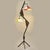 Elegant Italian floor lamp dating from the 1950s, featuring a sculptural black-painted angular metal frame accented with...