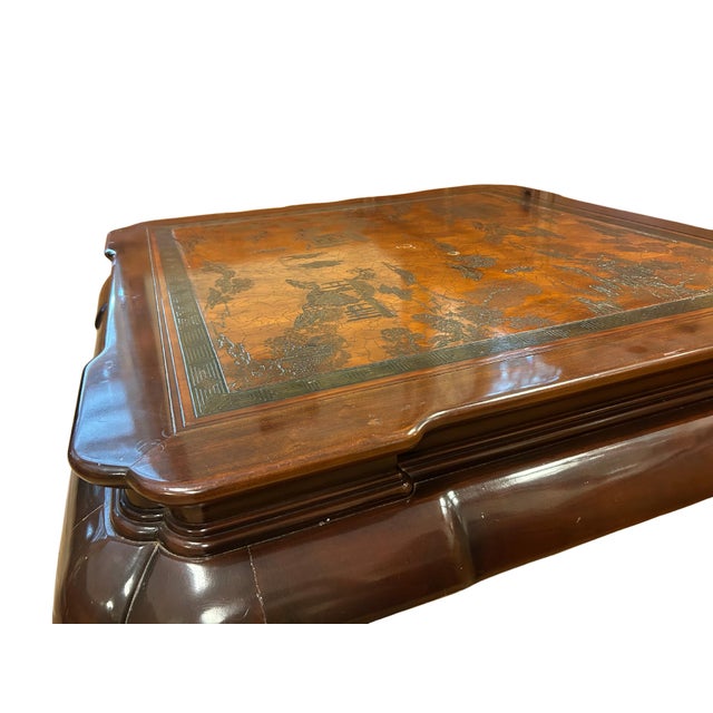 Asian 1970s Ming Treasure Coffee Table Attributed to Drexel Heritage For Sale - Image 3 of 4