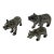 Set of 3 Pewter Bears by Cipolla Pewter, Made in Italy From Gorsuch in Aspen For Sale