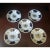 Vintage Cobalt Blue & Gold Porcelain Dessert Plates – Set of 5 For Sale - Image 4 of 8