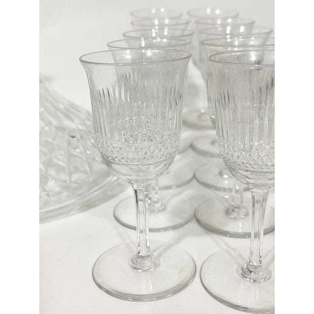 Crystal Cut Glass and Decanter Set from Webb Corbett, 1960s For Sale - Image 6 of 10