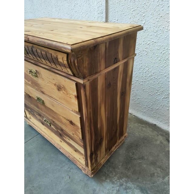 Mid-Century Wood Chest of Drawers, Denmark, 1970 For Sale - Image 6 of 8