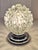Metal Vintage Table Lamp with Relief Glass Shade in Chrome-Plated Metal Mount, 1970s For Sale - Image 7 of 7