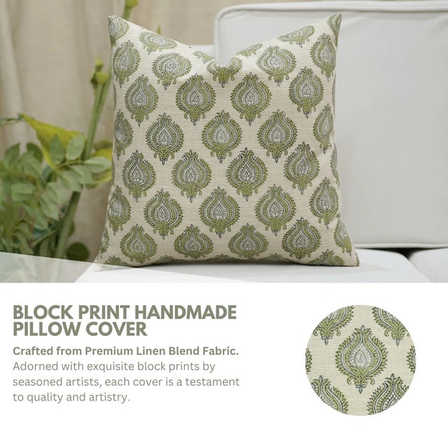 The natural texture of the fabric adds warmth, while the hand-block print technique ensures every piece is unique....