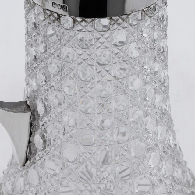 Antique Victorian Silver and Cut Glass Claret Jug, 1896 For Sale - Image 14 of 18