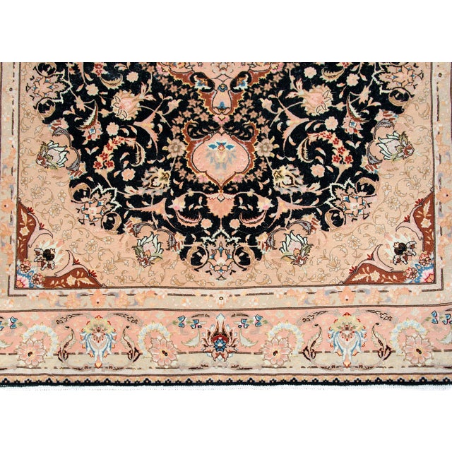 Vintage Persian Tabriz Rug For Sale - Image 13 of 15