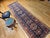 Antique Heriz Serapi Runner Rug, Hand-Knotted Wool, Geometric Pattern, Navy & Red,4x12 For Sale - Image 10 of 11