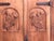 1920s Spanish Gothic Style Walnut Entry Wardrobe With Five Hangers and Carvings For Sale - Image 5 of 12