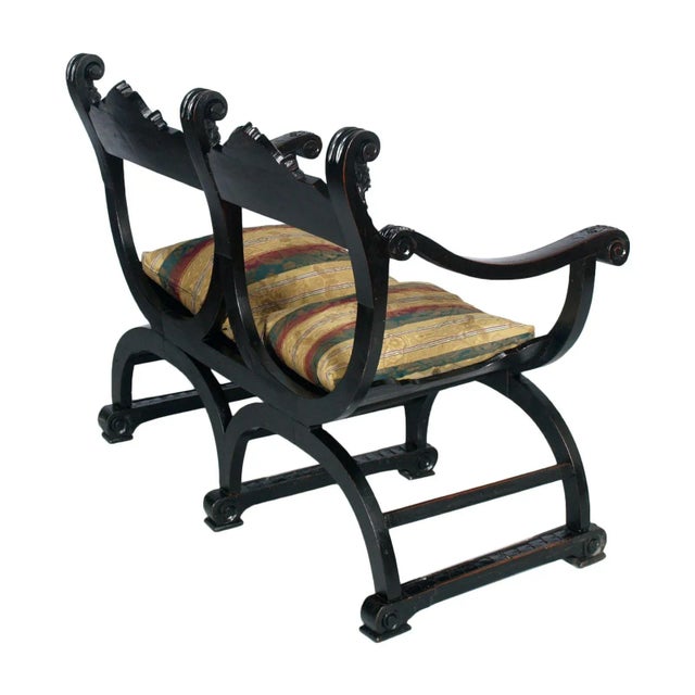 Baroque Antique Florentine Carved Walnut Seating, Set of 3 For Sale - Image 3 of 9